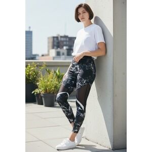 Victoria's Secret PINK Ultimate Marble Mesh Leggings Activewear Size M